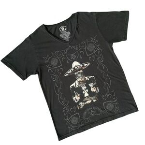 Black Graphic Short Sleeve Tee